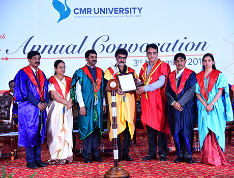 Ravichandran honored doctorate from CMR University