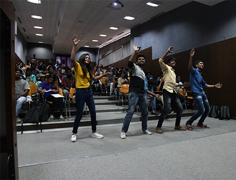 CMRU Students dancing at Gaming Day event